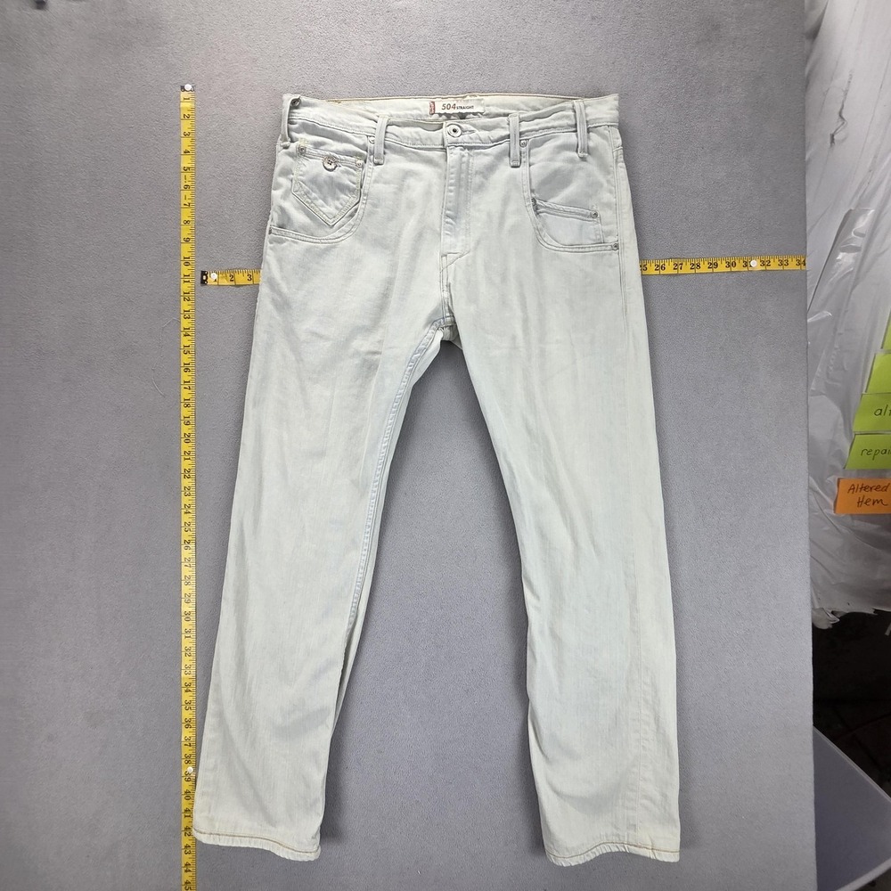 Levis Engineered Jeans Mens Flap Pocket Straight Leg 504 Fits 36x30